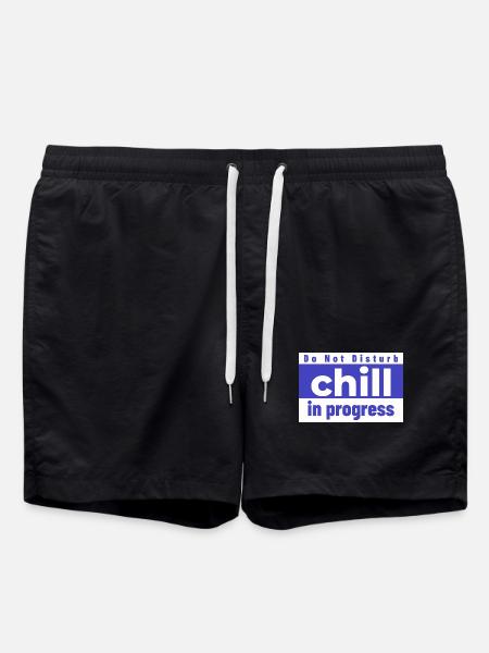Do not Disturb chill in progress - Swim Trunks - black
