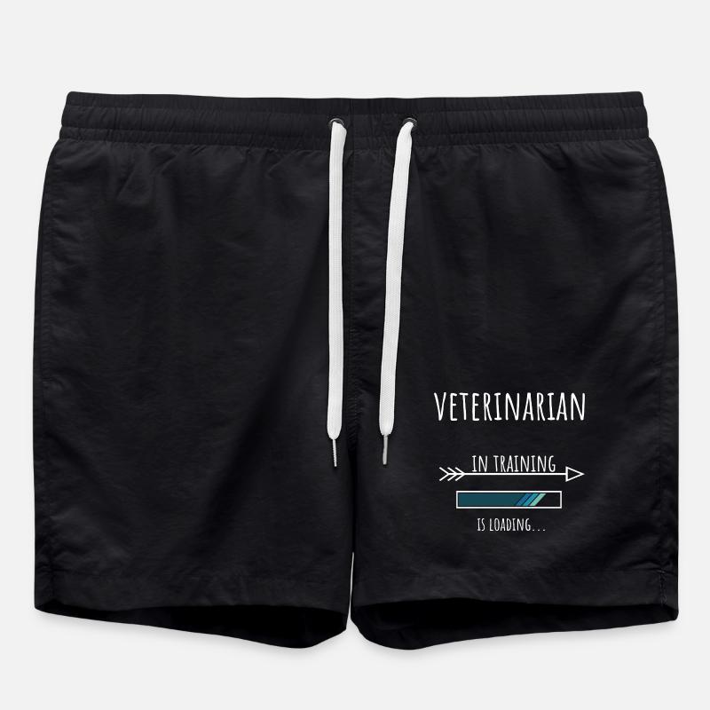 Veterinarian Gift Profession Training Veterinarian - Swim Trunks - black