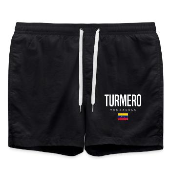 Turmero Venezuela - Badeshorts - Schwarz - Vorne - AI Model Male 185 light (185cm)