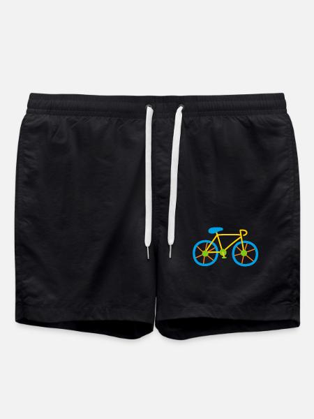 vélo vélo roue enfants bande dessinée en plein air - Short de bain - noir