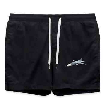 Le Su-24 - Short de bain - noir - Devant - AI Model Male 185 light (185cm)