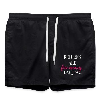 Returns Are Free Money Darling Shopping Logic	 - Swim Trunks - black - Front - AI Model Male 185 light (185cm)