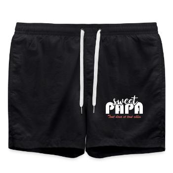 Sweet papa - Short de bain - noir - Devant - AI Model Male 185 light (185cm)