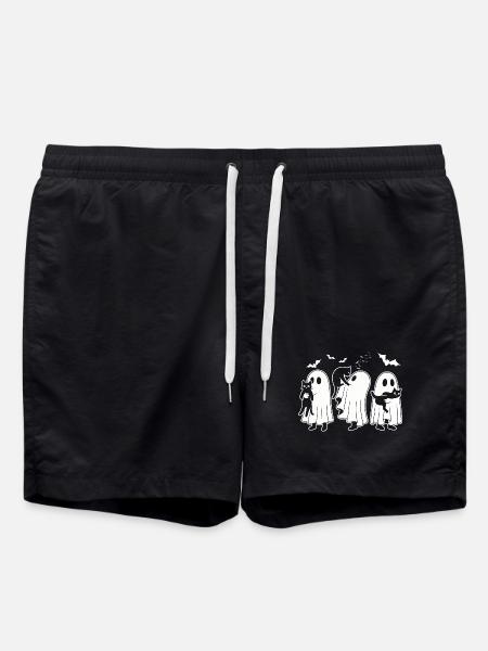 Halloween Cat Lovers - Swim Trunks - black