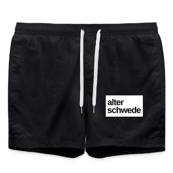 Alter Schwede Fun Design - Badeshorts - Schwarz - Vorne - AI Model Male 185 light (185cm)