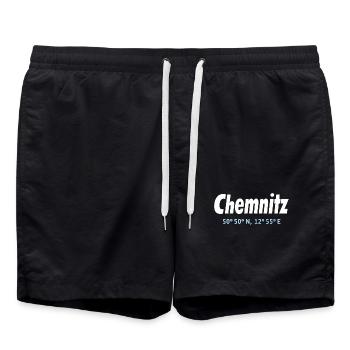 Coordonnées de Chemnitz - Short de bain - noir - Devant - AI Model Male 185 light (185cm)