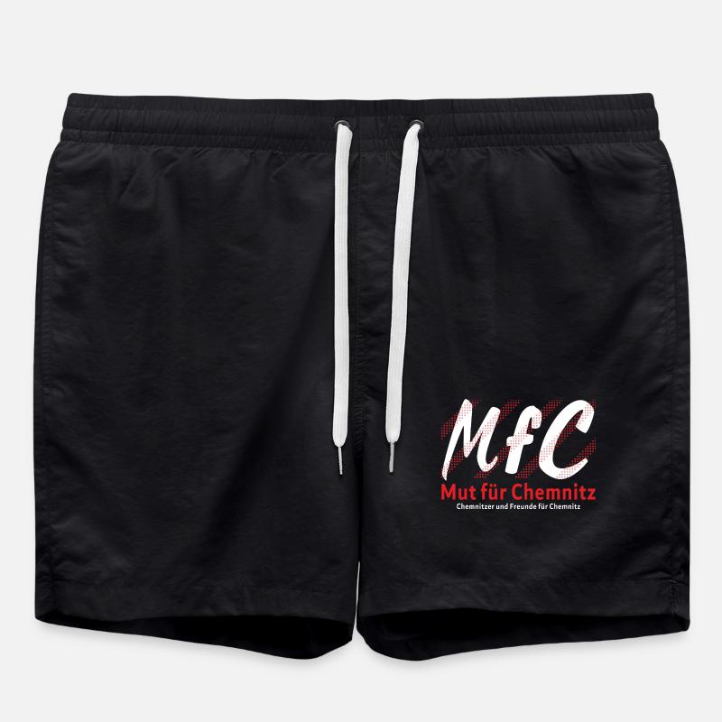 Chemnitz Courage for Chemnitz - Swim Trunks - black