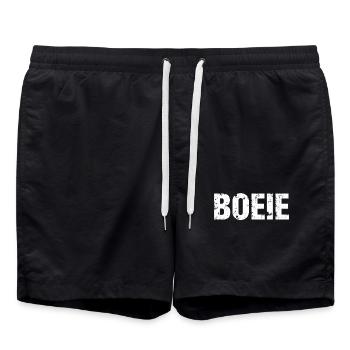 Hou. Chemises en dialecte anversois - Short de bain - noir - Devant - AI Model Male 185 light (185cm)