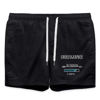 Gift Profession Training Choreographer - Swim Trunks - black - Front - AI Model Male 185 light (185cm)