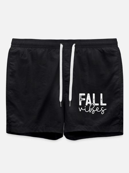 Fall Vibes Snake Pattern Design - Short de bain - noir