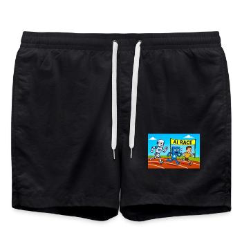 IA course course dessin animé - Short de bain - noir - Devant - AI Model Male 185 light (185cm)