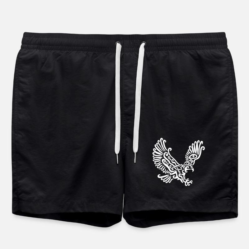 Weißer Adler - Badeshorts - Schwarz
