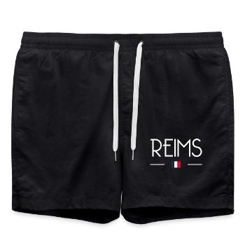 Reims - Short de bain - noir - Devant - AI Model Male 185 light (185cm)