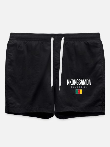 Nkongsamba Kamerun Kameruner - Badeshorts - Schwarz