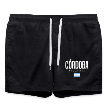 Córdoba Argentinien Argentinier - Badeshorts - Schwarz - Vorne - AI Model Male 185 light (185cm)