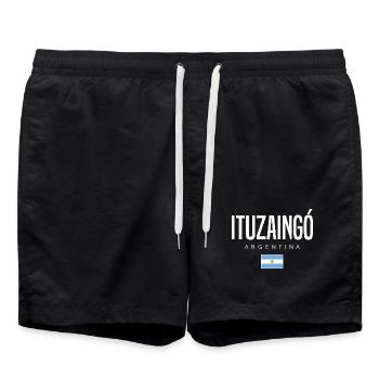 Ituzaingó Argentinien Argentinier - Badeshorts - Schwarz - Vorne - AI Model Male 185 light (185cm)