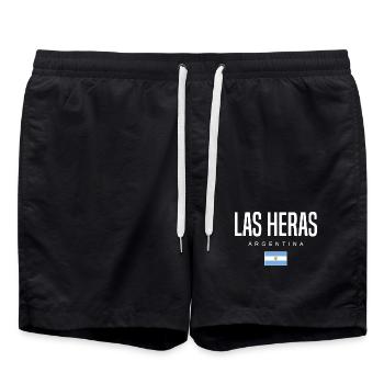 Las Heras Argentine Argentins - Short de bain - noir - Devant - AI Model Male 185 light (185cm)