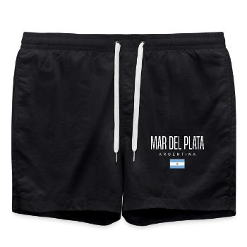 Mardelplata Argentinien Argentinier - Badeshorts - Schwarz - Vorne - AI Model Male 185 light (185cm)