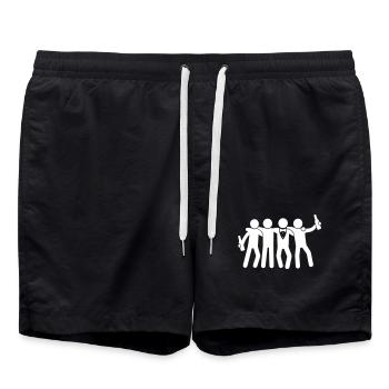 Junggesellenabschied Jga Team Bräutigam - Badeshorts - Schwarz - Vorne - AI Model Male 185 light (185cm)