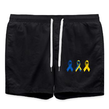 Un signe de paix pour l’Ukraine - Short de bain - noir - Devant - AI Model Male 185 light (185cm)