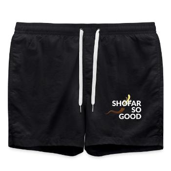 Shofar so good - Badeshorts - Schwarz - Vorne - AI Model Male 185 light (185cm)