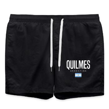 Quilmes Argentinien Argentinier - Badeshorts - Schwarz - Vorne - AI Model Male 185 light (185cm)