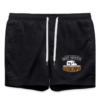 Camper Camping Caravane Dicton - Short de bain - noir - Devant - AI Model Male 185 light (185cm)