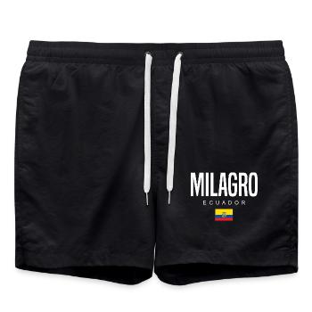Milagro Équateur Équatorien - Short de bain - noir - Devant - AI Model Male 185 light (185cm)