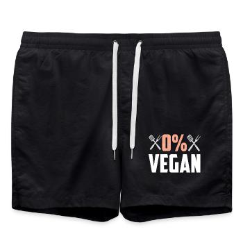 0 % végétalien - Short de bain - noir - Devant - AI Model Male 185 light (185cm)