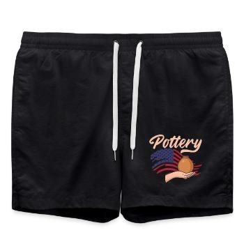 Ceramic Crafts American Style - Swim Trunks - black - Front - AI Model Male 185 light (185cm)