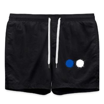 Bleu Blanc - Short de bain - noir - Devant - AI Model Male 185 light (185cm)