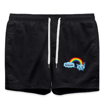 Cattie cute par Helfspawn - Short de bain - noir - Devant - AI Model Male 185 light (185cm)