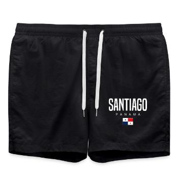 Santiago Panama Panaméen - Short de bain - noir - Devant - AI Model Male 185 light (185cm)