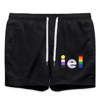 Iel - Short de bain - noir - Devant - AI Model Male 185 light (185cm)