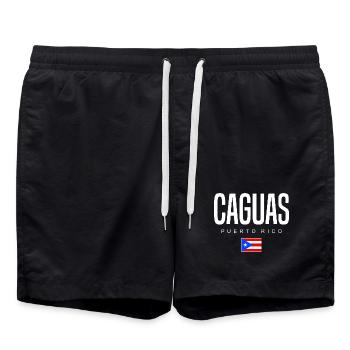Caguas Porto Rico Portoricains - Short de bain - noir - Devant - AI Model Male 185 light (185cm)