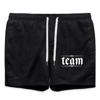 Team - Badeshorts - Schwarz - Vorne - AI Model Male 185 light (185cm)