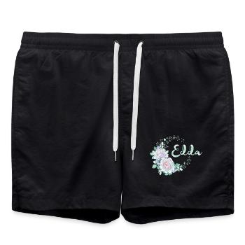 Für Edda - Badeshorts - Schwarz - Vorne - AI Model Male 185 light (185cm)