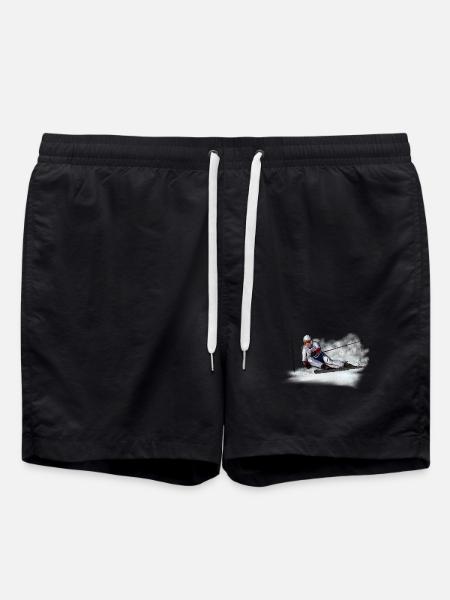 Abfahrt - Badeshorts - Schwarz