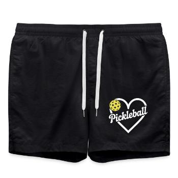 Pickleball - Short de bain - noir - Devant - AI Model Male 185 light (185cm)