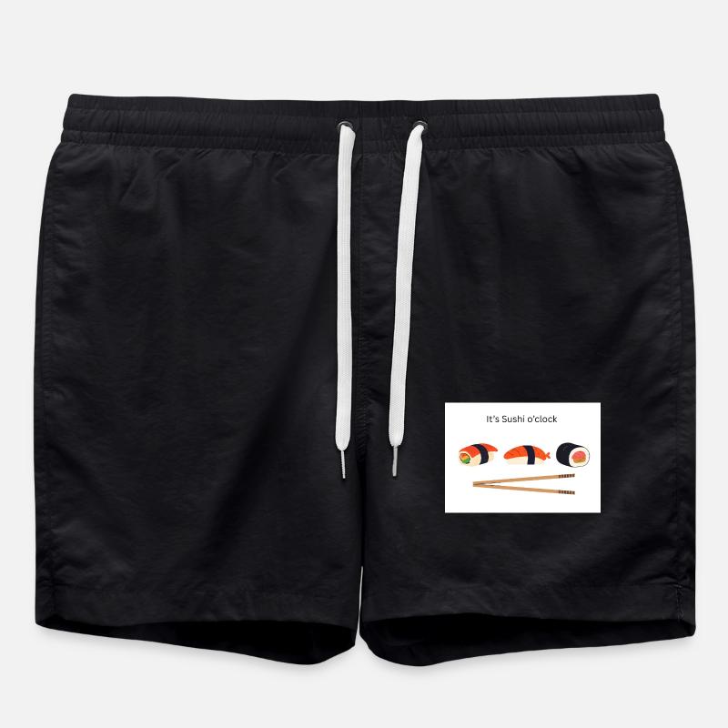 It's Sushi o'clock - Swim Trunks - black