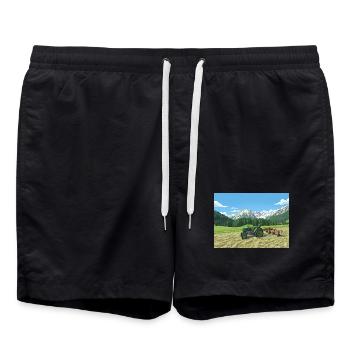 15er Steyr - Swim Trunks - black - Front - AI Model Male 185 light (185cm)