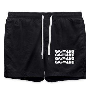 Modèle de manette de glyphes de jeu - Short de bain - noir - Devant - AI Model Male 185 light (185cm)