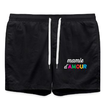 Mamie d'Amour - Short de bain - noir - Devant - AI Model Male 185 light (185cm)