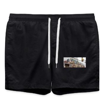 Séville Rue Graffiti Flamenco - Short de bain - noir - Devant - AI Model Male 185 light (185cm)