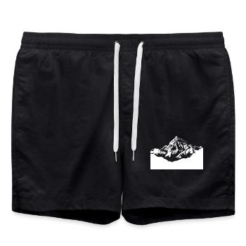 Randonnée Escalade Montagne - Short de bain - noir - Devant - AI Model Male 185 light (185cm)