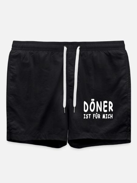 Döner - Badeshorts - Schwarz