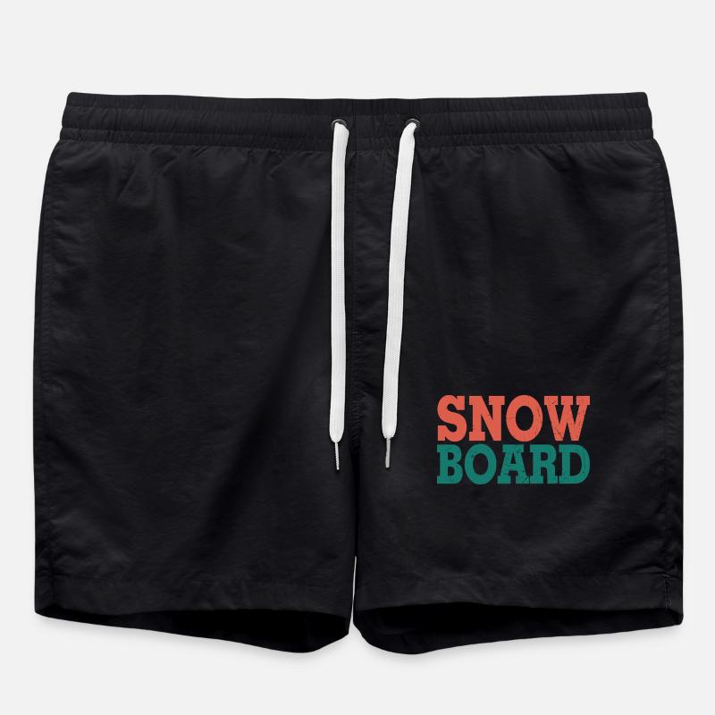 Snowboard - Swim Trunks - black