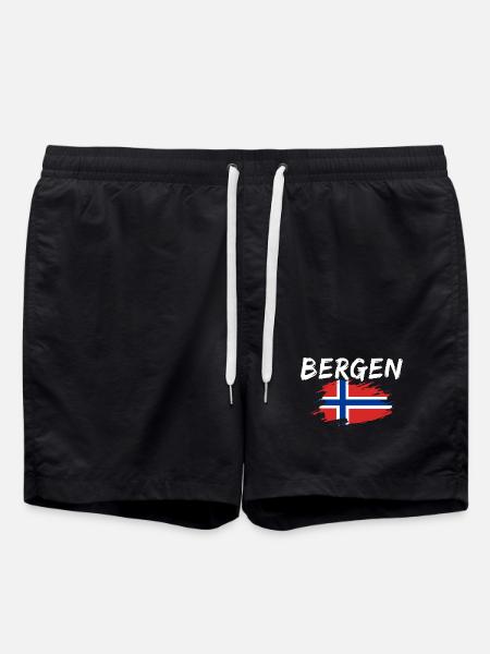 Bergen, Norway - Swim Trunks - black