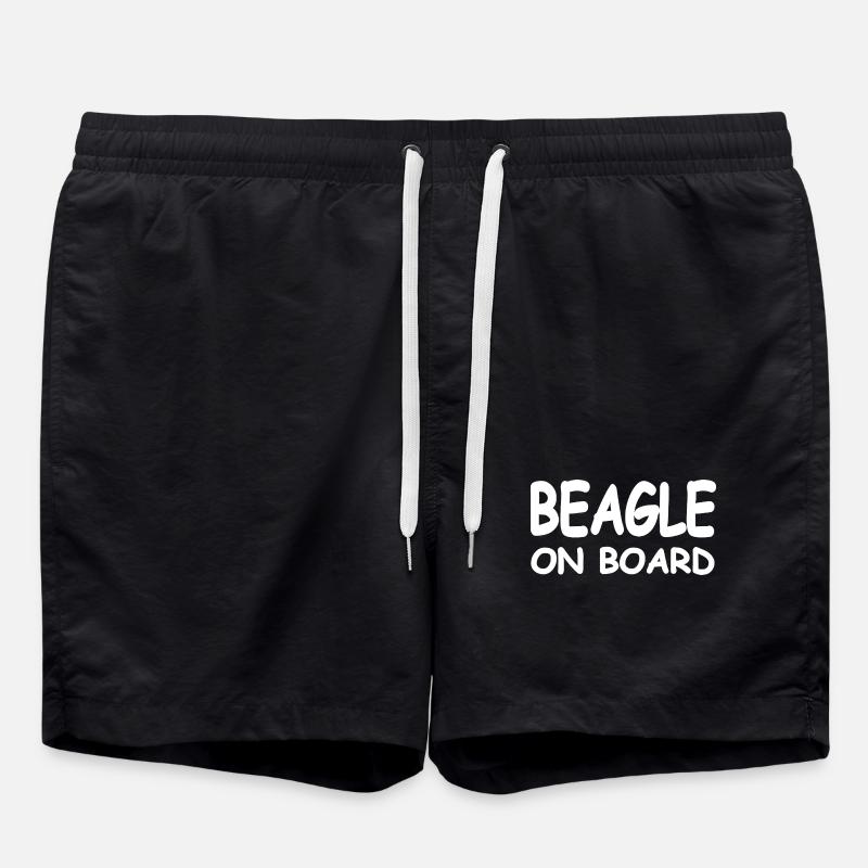 Beagle - Swim Trunks - black
