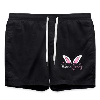 Révélation du sexe de Pâques de la future maman - Short de bain - noir - Devant - AI Model Male 185 light (185cm)